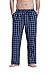 CYZ Men's 100% Cotton Super Soft Flannel Plaid Pajama Pants-BlackBlueCheck-M