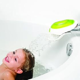 Boon Flo Water Deflector and Protective Faucet Cover with Bubble Bath Dispenser