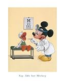 Poster / Kunstdruck Say Ahh for Mickey in der Größe (BxH): 40.6 x 50.8 cm von W. Disney