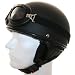 Oldtimer Motorradhelm mit Brille Gr��e L
