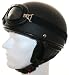 Produkt-Bild: Oldtimer Motorradhelm mit Brille Gr&ouml;&szlig;e S