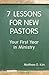 7 Lessons for New Pastors: Your First Year in Ministry
