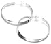 Silver 37Mm Single Twist Hoop Earring