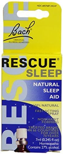Nelsons Rescue Remedy Sleep Aid, 7 ml, 0.245 Fluid Ounce (Pack of 4 (7 ml ea))