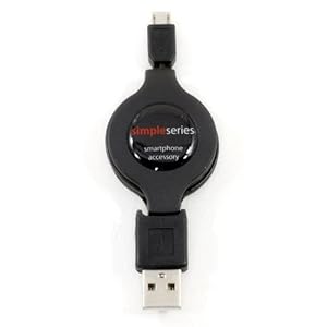 【クリックで詳細表示】スマホ(docomo/au/Softbank)対応巻取り型USB・microUSB充電・データ転送ケーブル F10-KS32BK