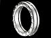 BVLGARI ブルガリ リング B-ZERO1 1BAND XS AN85242353 ワンバンド WG シルバー 53号 ビーゼロワン 指輪