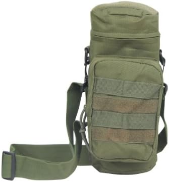 Outdoor Tactical H2O Pouch Military Tactical Water Bag, MOLLE Compatible (Army Green)