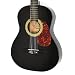 Akustik Gitarre Konzert Klassikgitarre in Schwarz +Design Pickguard Schlagschutz