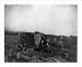 Historic Print (L): [2 unemployed railway workers seated by shack during the Pullman strike of 1893, Chicago