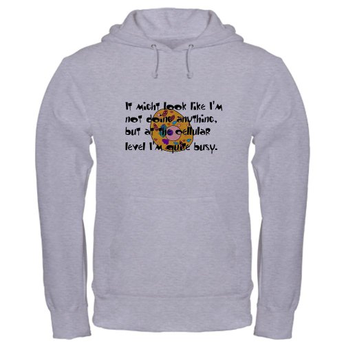 Cellular Activity Hoody Hooded Sweatshirt by CafePress – L Heather Grey