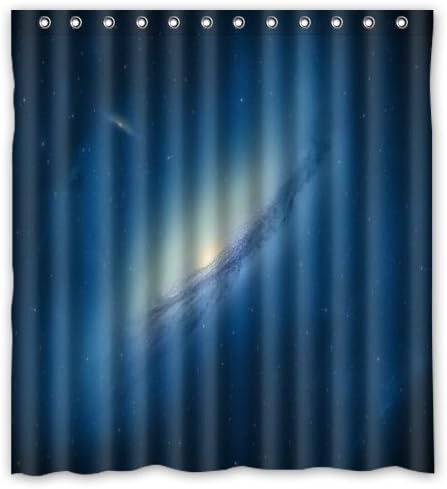 Custom It outer space stars Mildew-Resistant Antibacterial Waterproof Shower Curtain 66" x 72"