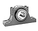 Sealmaster ERPB 500-C4 Pillow Block Tapered Roller Bearing, 4 Bolts, Expansion Type, Heavy-Duty, Regreasable, Double Set-Screw Collar, Contact Seals, Cast Iron Housing, 5" Bore, 5-1/2" Base to Center Height, 14-11/16" Bolt Hole Spacing Width, ?3 degrees Misalignment Angle
