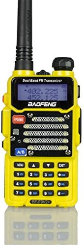 Baofeng Yellow BF-F9 V2+ HP 8Watt Tri-Power (1/4/8w) (USA Warranty) Dual-Band 136-174/400-520 MHz FM Ham Two-way Radio Transceiver