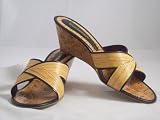 Enzo Angiolini 'Petrona' Straw Peeptoe Wedge