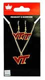 Virginia Tech Hokies - NCAA Earrings & Pendant Necklace Gift Set