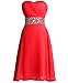Fashion Plaza Chiffon Bridesmaid Dresses Short Strapless D0123