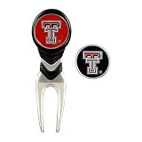 Texas Tech Golf Ball Mark Repair Tool and Ball Markers