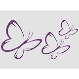 Wandbild Wandsticker Schmetterlinge 3 St�ck Motiv 3von "wandtattooshop.eu"