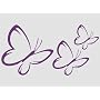 Wandbild Wandsticker Schmetterlinge 3 St�ck Motiv &hellip von wandtattooshop.eu