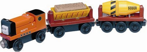 41IYFPEt0 L Thomas & Friends Wooden Railway   Rusty with Construction Cars