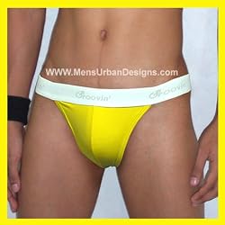Groovin' Thong Brief - Yellow (Normal Price $15.99)