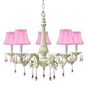Cottage Chic Hand Distressed White Chandelier Fredrick Ramond (FR41806WTP)