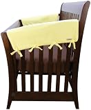 Trend Lab Wide Cribwrap Rail Cover for Crib Sides, Yellow Fleece