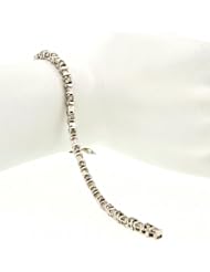 14K White Gold Diamond Bracelet