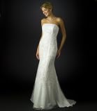 White Beaded Evening Dress - Prom, Informal Bridal, Wedding, Party, Formal Gown by Sean Collection (50118) White