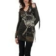 Salvage - Women's Mind Games L/S Top (Brown)