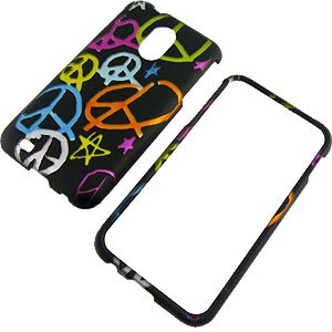 Handy Colorful Peace Signs Black Protector Case 