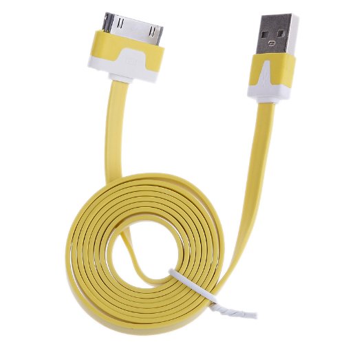 1 Stück Gelb USB 2.0 Daten Synchronisierung Ladegerät Kabel für iPad iPod iPhone 3G 4 4s Fall-Abdeckung 1 Stück Gelb USB 2.0 Daten Synchronisierung Ladegerät Kabel für iPad iPod iPhone 3G 4 4s Fall-Abdeckung