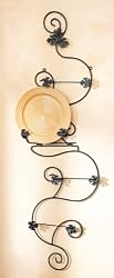 Pack of 2 Swirling Leaf & Vine Wall Mounted Plate Racks