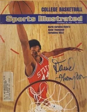 David Thompson (NC STATE) autographed Sports Illustrated Magazine