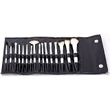 FASH britannique 2011 Brush Set cosmétique Série avec étui en cuir simili, Chèvre, 16 pièces