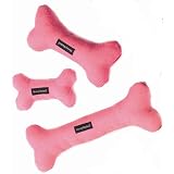 Hemp Eco Friendly Dog Bone Toy: Pink (Small)