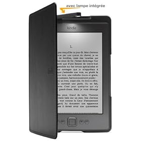 �tui en cuir avec lampe int�gr�e Amazon pour Kindle - Noir