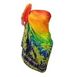 LALEELA Sexy multi col Hawaiian Imprimé Pareo Paréo plage Wraps Cadeau Saint - Valentine Valentin