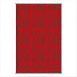 You Are Slat in Scarlet and Chocolate Size: 24