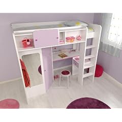 Hochbett inkl. Eckkleiderschrank Daisy