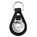 Graphics and More Personalized Custom In Loving Memory Willow Tree Memorial Black Leather Keychain