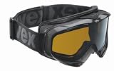 UVEX Uvision Ski Goggle,Black Metallic Frame with Double Vario Lens