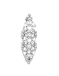 Platinum Diamond Three-Stone Pendant - 0.75 Ct. -- LIFETIME WARRANTY