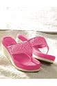 Newport News Crochet thong espadrille