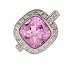 Search : 14k White Gold Diamond Pink Sapphire Ring