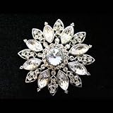 Chrysanthemum Crystal Brooch