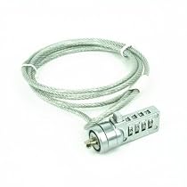 Notebook Computer Keyless 4 Digit Combination Lock and Steel Security Cable for PC