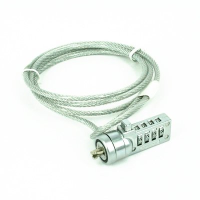 Electronics: Notebook Computer Keyless 4 Digit Combination Lock and Steel Security Cable for PC