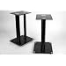 1 Paar Boxenst�nder V2 Black-Line aus Glas / Alu mit Spikes, 2 S�ulen, Kabelkanal