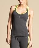 Zip Racer Tank Top BEBE SPORT CHARCOAL (M) 41IYoohtfLL. SL160 Zip Racer Tank Top BEBE SPORT CHARCOAL (M)